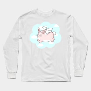 Flying Bunny Long Sleeve T-Shirt